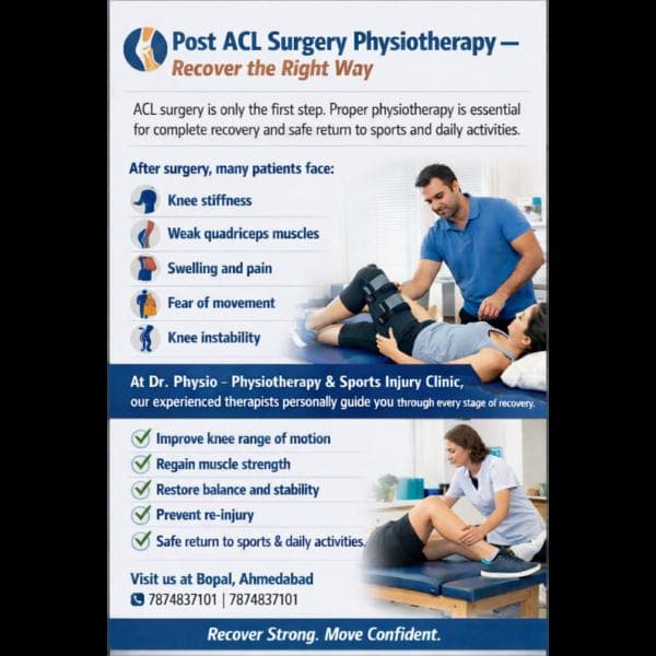 ACL SURGERY POST SURGERY PHYSIOTHERAPY