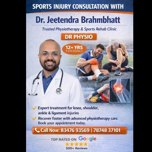 Best Physiotherapist in Bopal & South Bopal – Sports Injury Treatment by Dr. Jeetendra Brahmbhatt at...