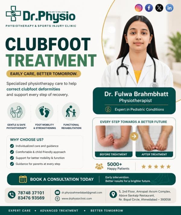 Clubfoot (CTEV) Care in Ahmedabad | Pediatric Physiotherapy